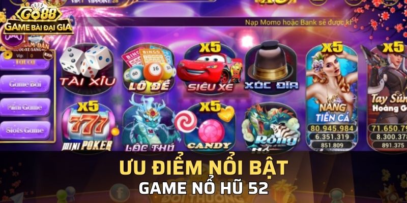 Những ưu điểm nổi bật nhất khi chơi cá cược nổ hũ tại GO88